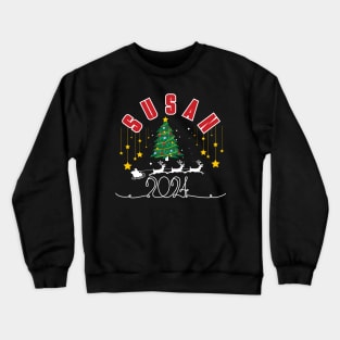 Jessica Christmas Cute 2023 Family Women's Christmas Jessica Holiday Crewneck Sweatshirt